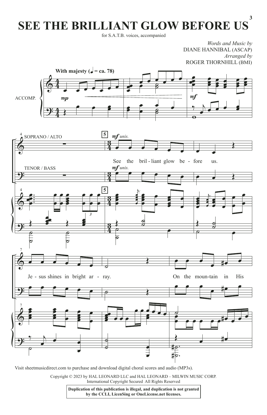 Product picture to: See The Brilliant Glow Before Us (arr. Roger Thornhill)