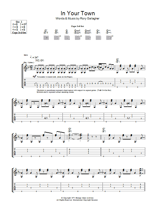 Product gallery: Page 1 of 1 In Your Town, Rory Gallagher
