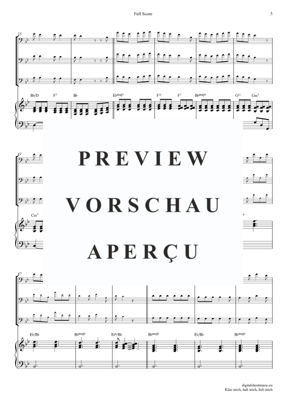 Produktgalerie: Seite 4 von 11 Küss Mich, Halt Mich, Lieb Mich, Egli, Beatrice, (Posaunen Trio + Klavier)