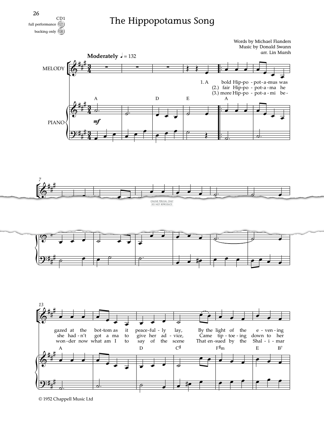 Produktbild zu: The Hippopotamus Song
