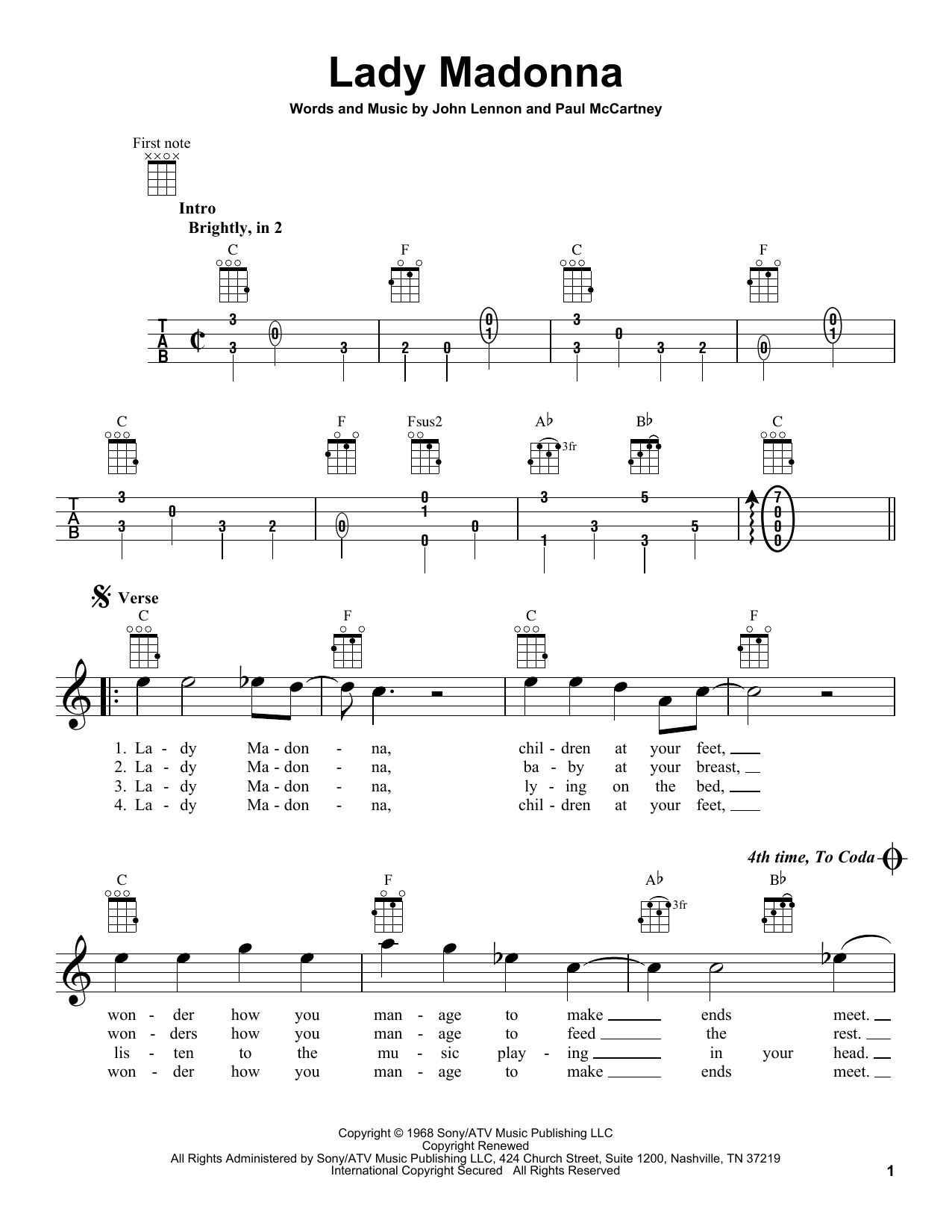 Product gallery: Page 1 of 1 Lady Madonna, The Beatles