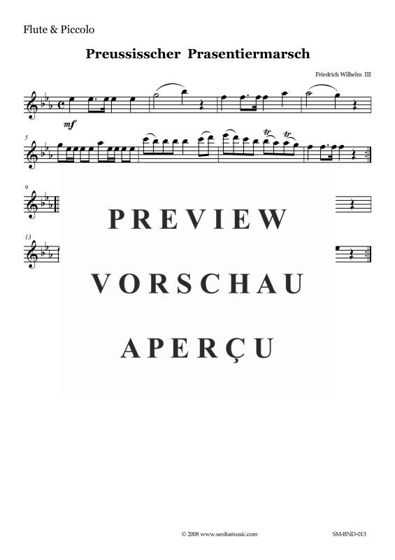 Produktgalerie: Seite 10 von 11 Preußischer Präsentiermarsch, , Concert Band