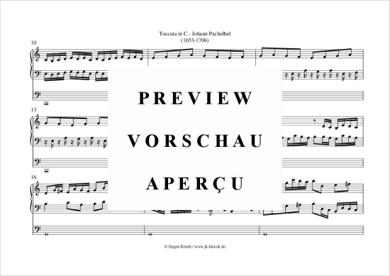 gallery: Toccata in C , , (Orgel Solo)