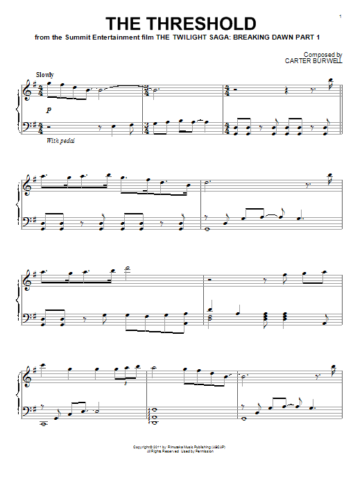 Product gallery: Page 1 of 1 The Threshold, Carter Burwell