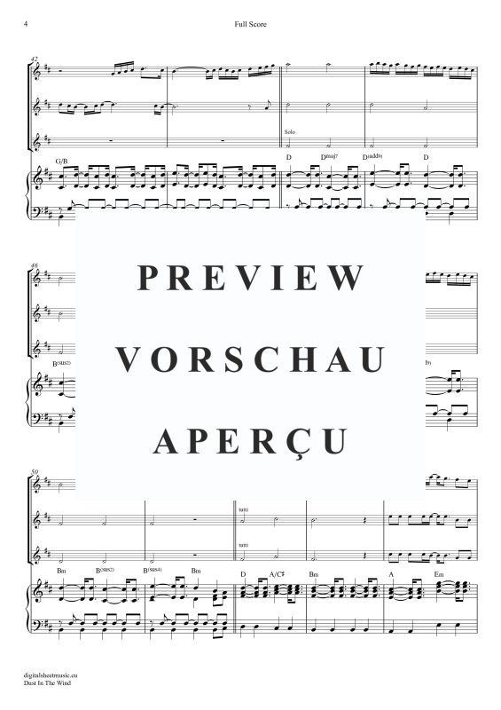 Product gallery: Page 5 of 11 Dust In The Wind, Kansas, (violin trio + piano)