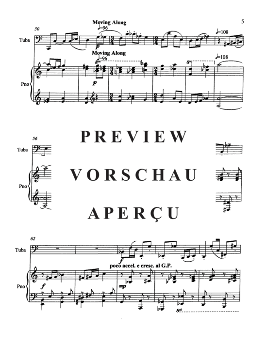 Produktgalerie: Seite 9 von 20 Serenade for Bass Tuba , , (Tuba + Klavier)