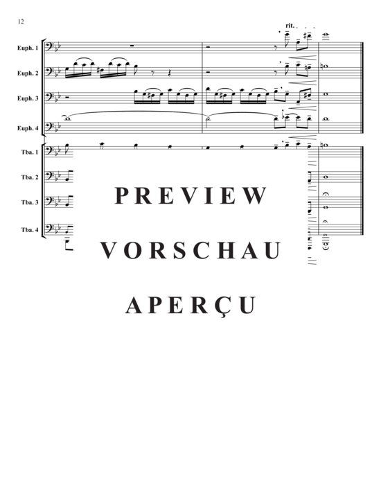 Product gallery: Page 13 of 21 Fugue in g minor , , (4x Baritone, 4x Tuba)