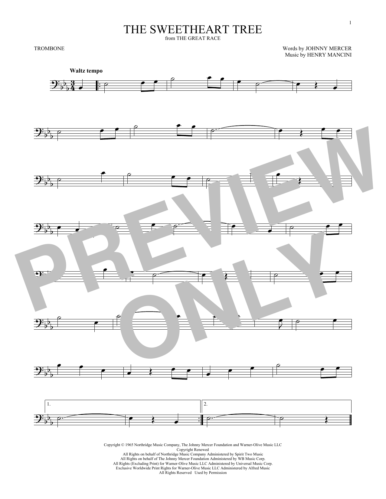 Product gallery: Page 1 of 1 The Sweetheart Tree, Henry Mancini
