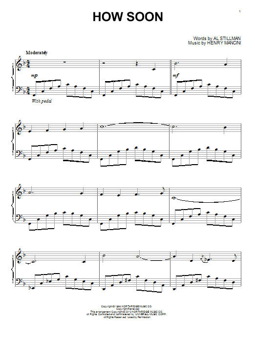 Product gallery: Page 1 of 1 How Soon, Henry Mancini