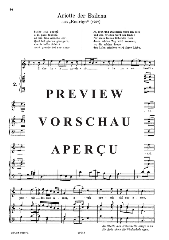 Product picture to: Si che lieta goderoGeorg Friedrich Händel