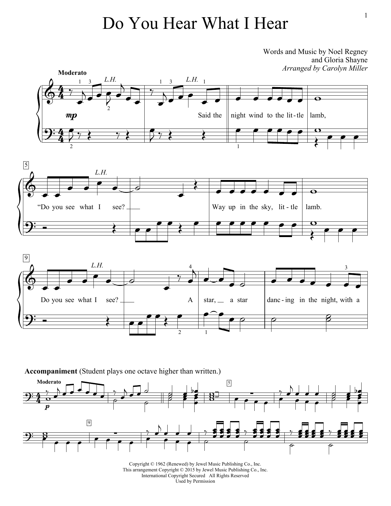 Produktbild zu: Do You Hear What I Hear (arr. Carolyn Miller)