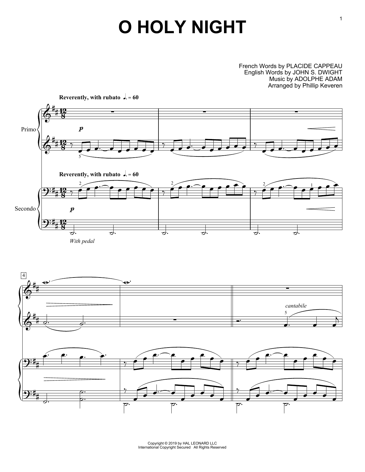 Produktbild zu: O Holy Night (arr. Phillip Keveren)
