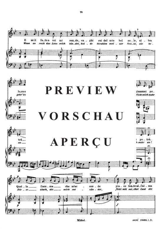 Product gallery: Page 7 of 8 Dopo tante e tante pene, Sieber Ferdinand, Medium Voice and Piano