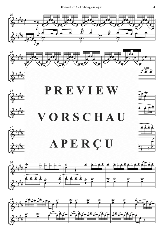 gallery: Die vier Jahreszeiten - arrangiert für zwei Violinen, The Twiolins, (Geige)