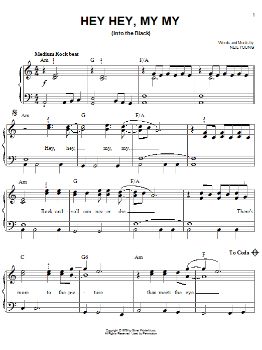 Produktbild zu: Hey Hey, My My (Into The Black)