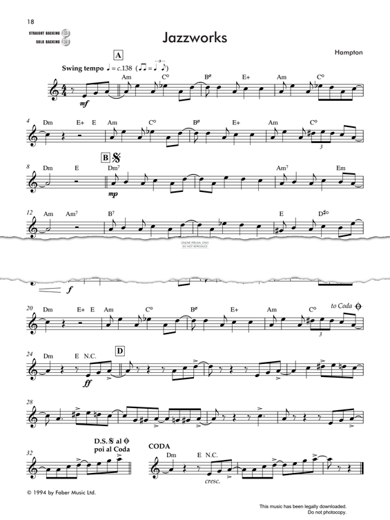 Product gallery: Page 1 of 1 Jazzworks, Andy Hampton