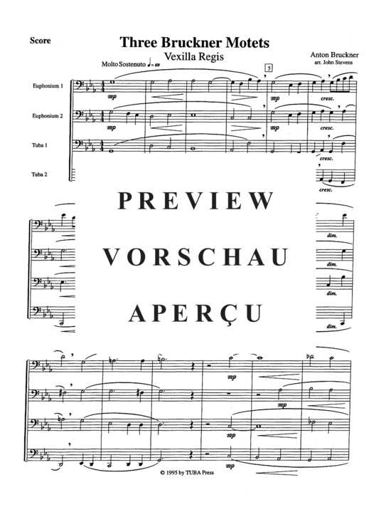Product gallery: Page 3 of 20 Three Bruckner Motets , , (Tuba Quartett EETT)