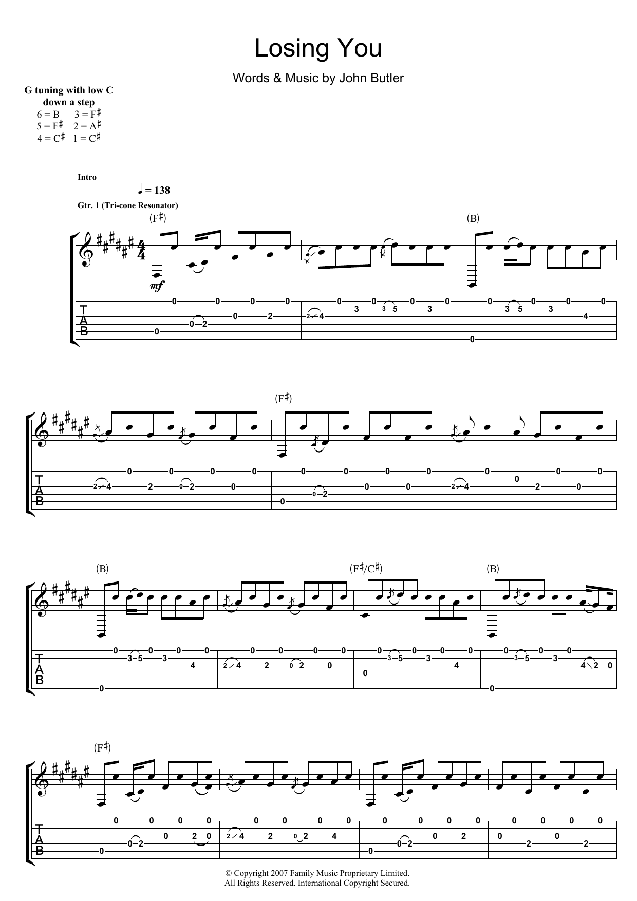 Produktgalerie: Seite 1 von 1 Losing You, John Butler, Gitarre