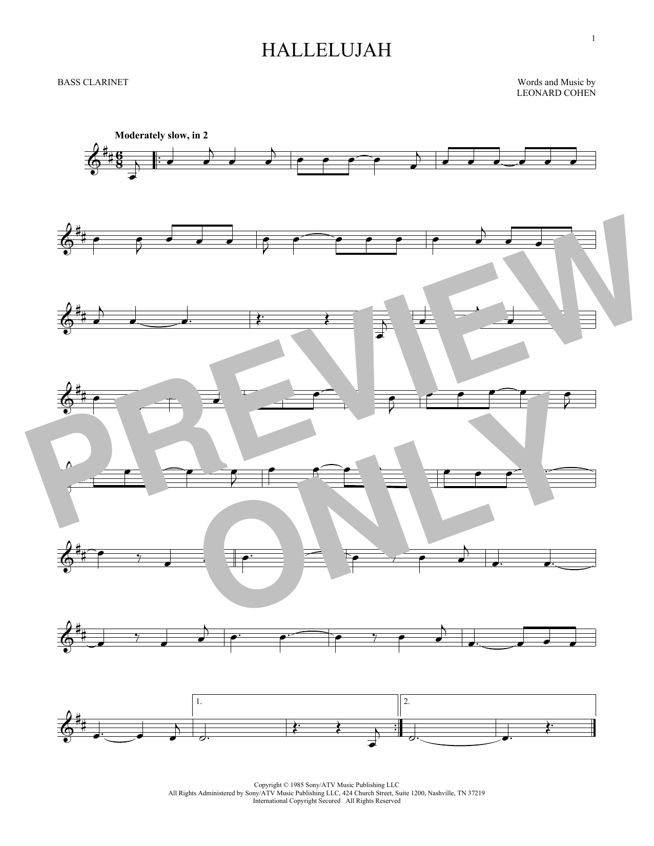 Product gallery: Page 1 of 1 Hallelujah, Leonard Cohen