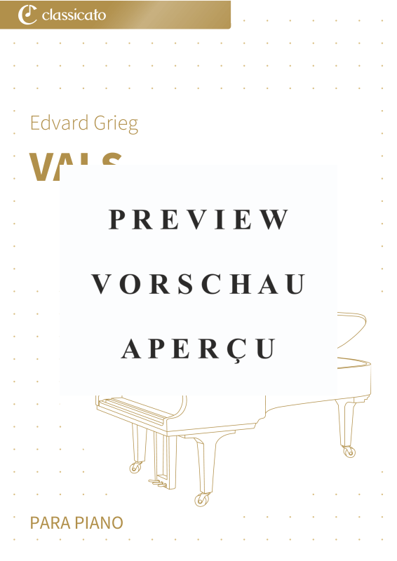 Product gallery: Page 2 of 7 Vals - No. 2 de Piezas líricas, Libro 1, op. 12, , Piano Solo