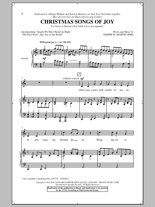 Product picture to: Christmas Songs Of Joy