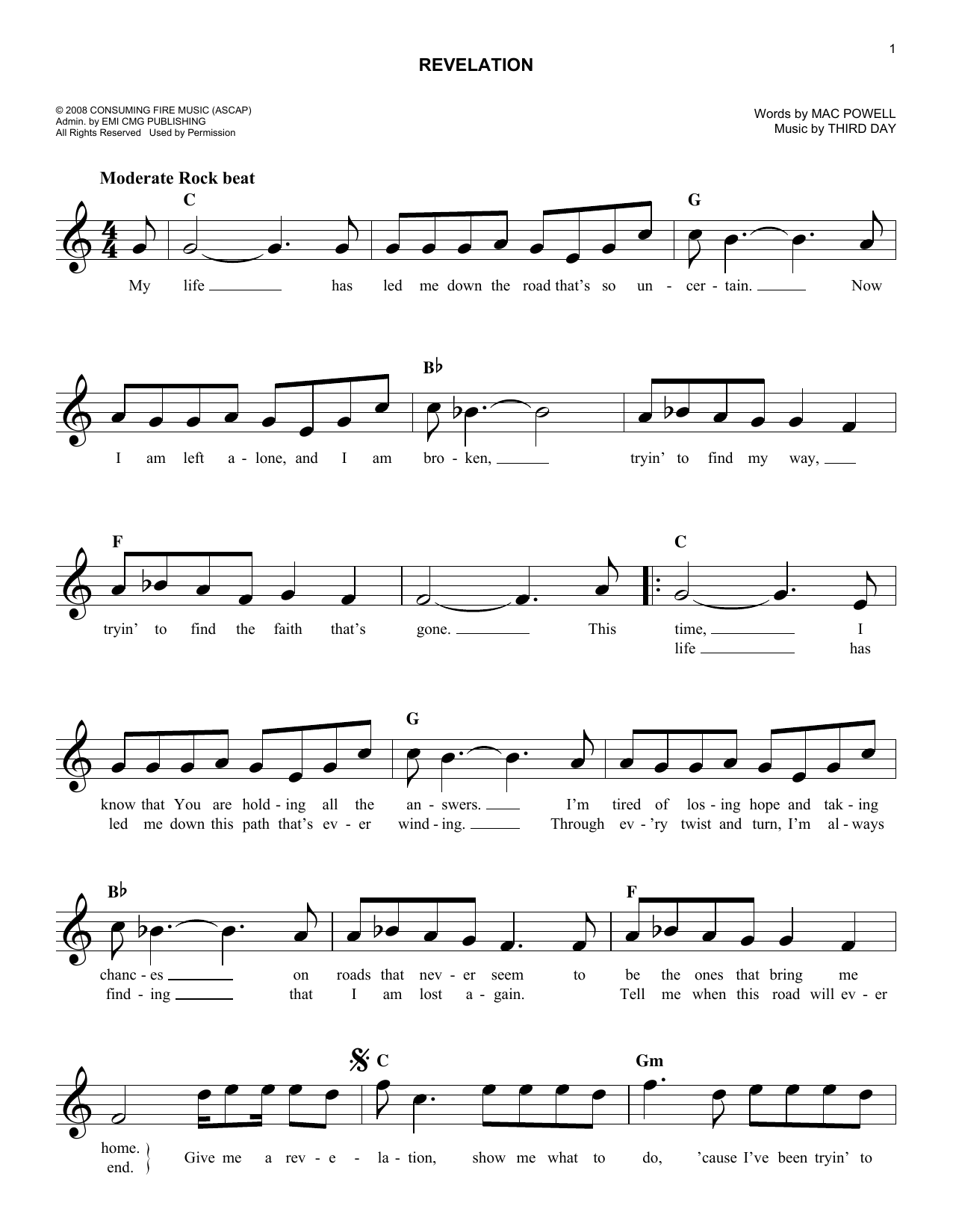 Product picture to:  Revelation - Third Day