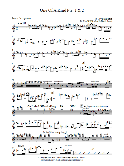 Product gallery: Page 1 of 1 One Of A Kind Pts. 1 & 2, Bill Bruford