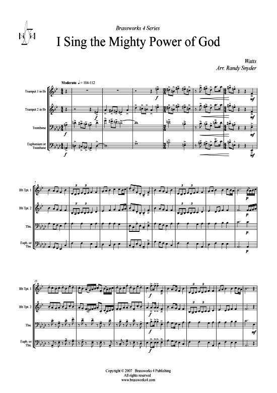 Produktbild zu: I Sing the Mighty Power of GodWatts