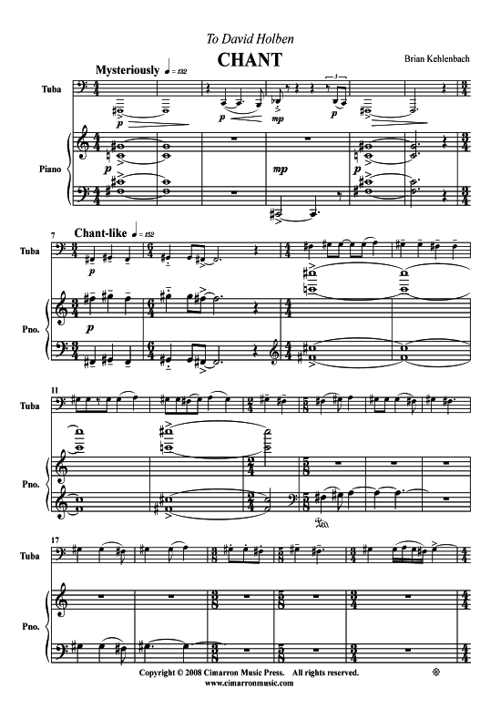 Product picture to: Chant Brian Kehlenbach