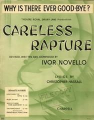 cover: Why Is There Ever Good-Bye? (from 'Careless Rapture'), Ivor Novello
