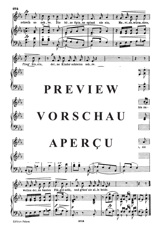 Product gallery: Page 3 of 3 Marienwürmchen Op.79 No.14, , Medium Voice and Piano