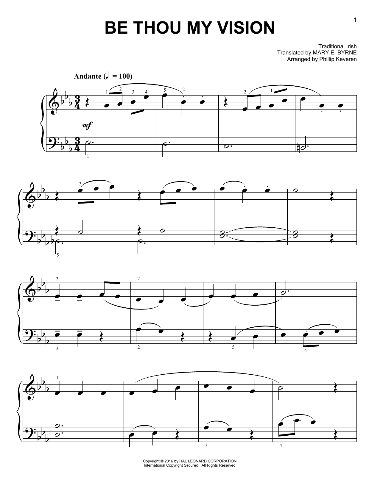 Produktbild zu: Be Thou My Vision [Classical version] (arr. Phillip Keveren)