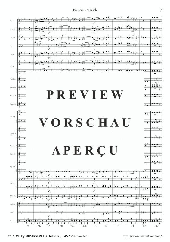 Product gallery: Page 10 of 11 Brauerei - Marsch, , (large wind orchestra)