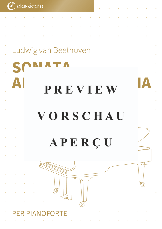 gallery: Sonata al chiaro di luna - Edizione semplificata per principianti al pianoforte, , Klavier Solo