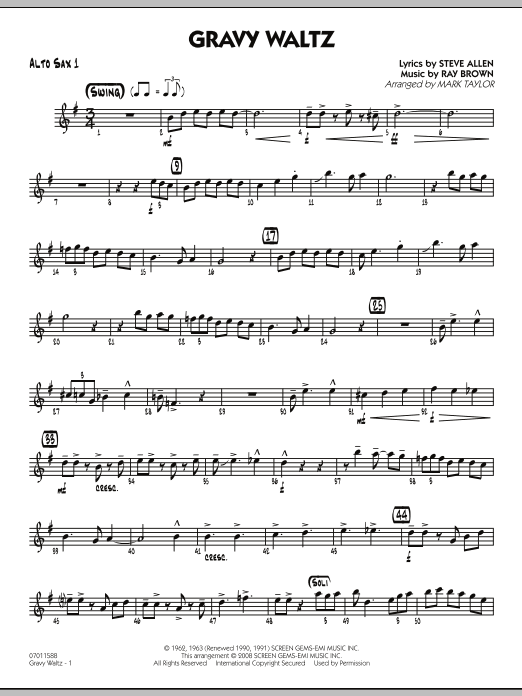 Produktgalerie: Seite 1 von 1 Gravy Waltz - Alto Sax 1, 