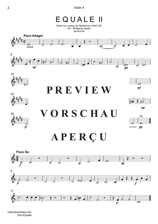 gallery: Drei Equale , , (Violinen Quartett)