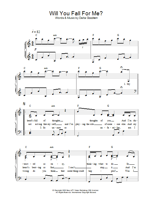 Product gallery: Page 1 of 1 Will You Fall For Me?, Delta Goodrem