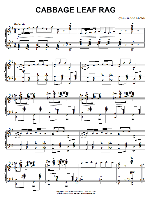 Product gallery: Page 1 of 1 Cabbage Leaf Rag, Les C. Copeland