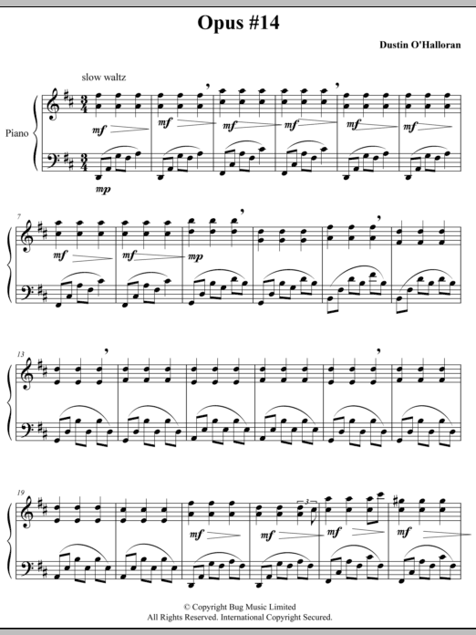 Product gallery: Page 1 of 1 Opus 14, Dustin O'Halloran