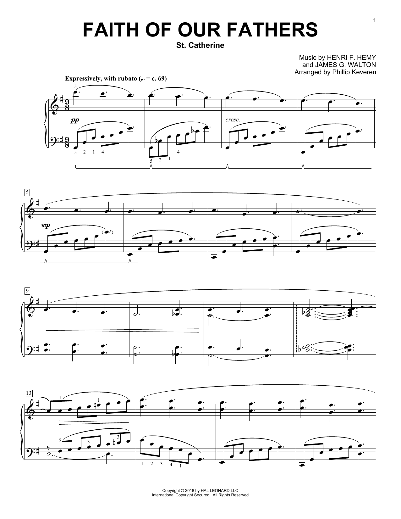Produktbild zu: Faith Of Our Fathers [Classical version] (arr. Phillip Keveren)