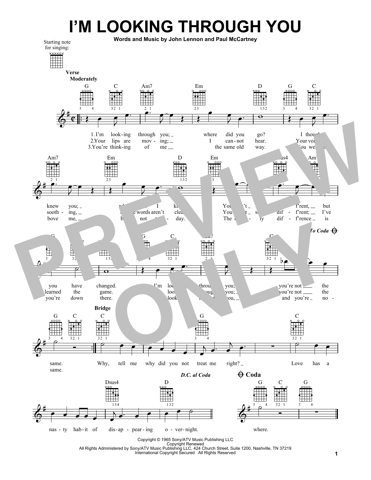 Produktbild zu: I'm Looking Through You