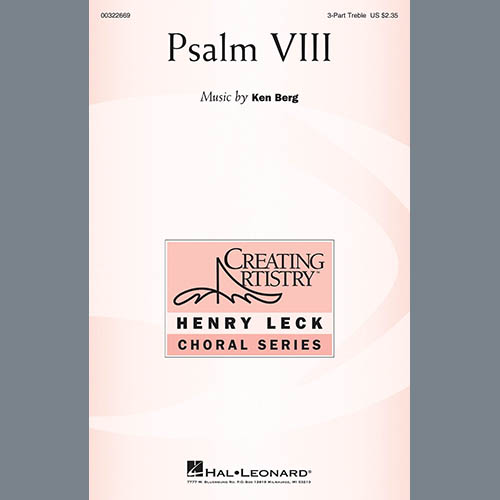 cover: Psalm VIII, Ken Berg, Chor