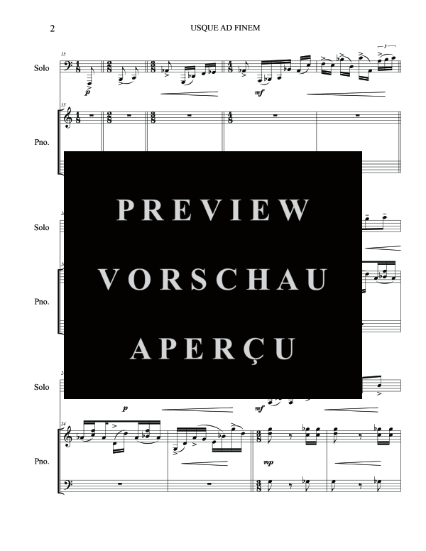 Product gallery: Page 6 of 11 Usque Ad Finem, , (tuba and piano)