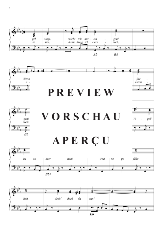 Produktgalerie: Seite 4 von 6 Immer wenn ein Vogel singt , Rehmann, Beny, Klavier und Gesang