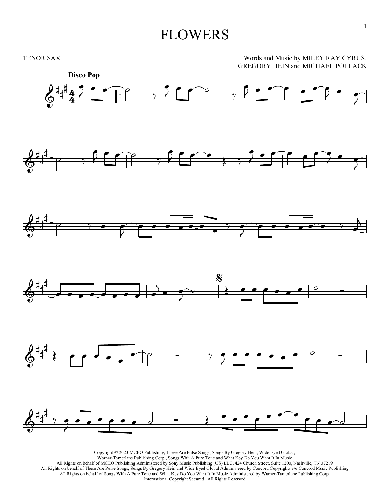 Product gallery: Page 1 of 1 Flowers, Miley Cyrus