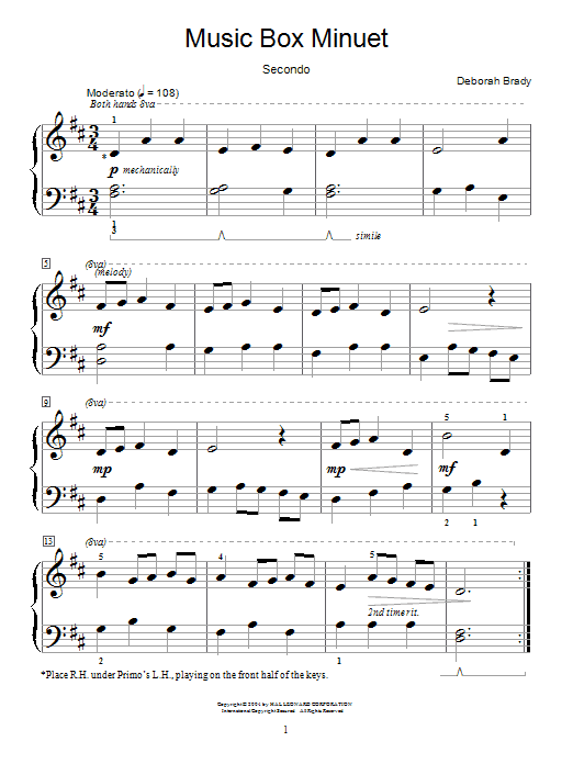 Produktbild zu: Music Box Minuet