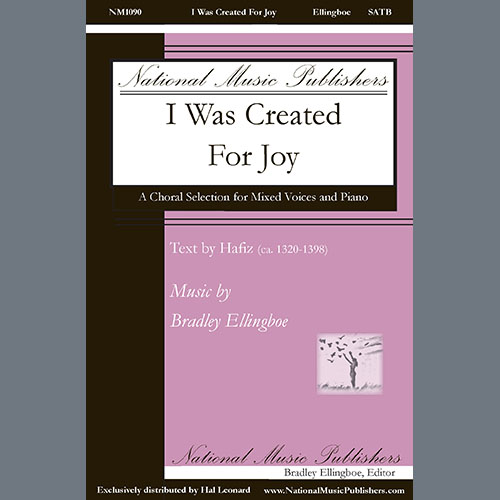 cover: I Was Created For Joy, Bradley Ellingboe