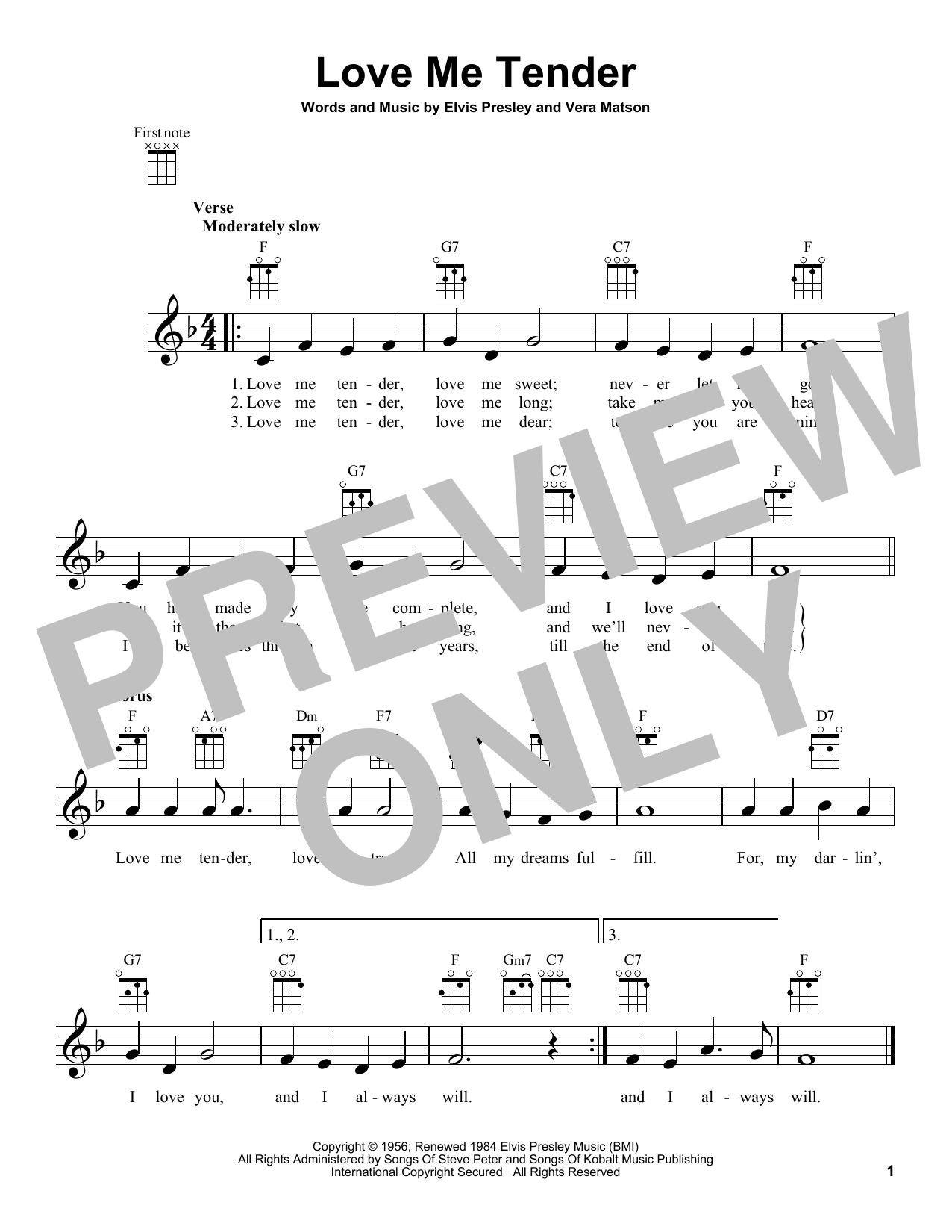 Product gallery: Page 1 of 1 Love Me Tender, Elvis Presley