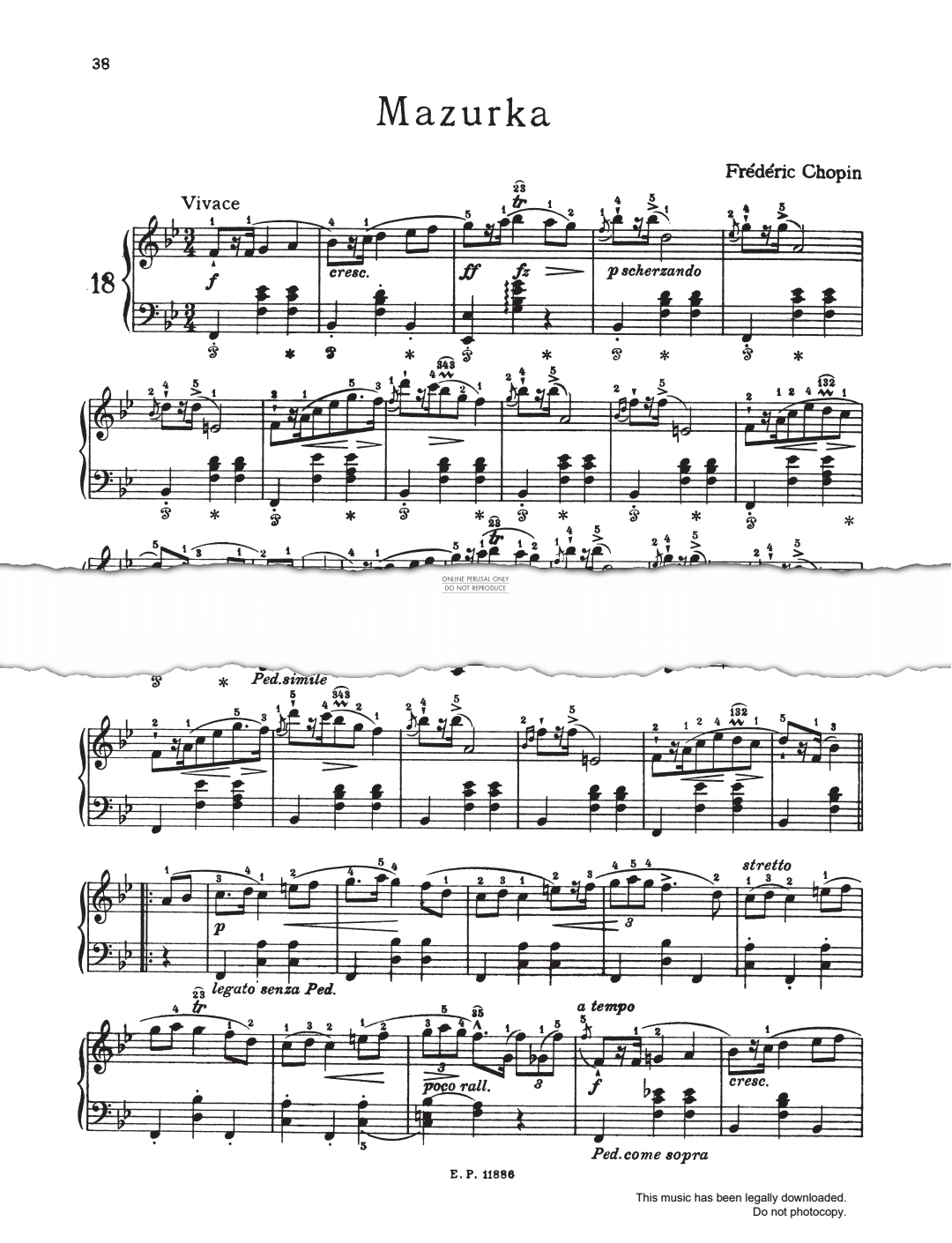 Produktbild zu: Mazurka In B Flat Major Op.7, No.1
