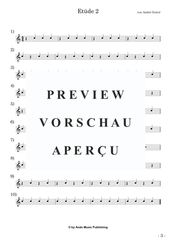 Produktgalerie: Seite 5 von 11 Etüden für Snare Drum im 4/4-Takt - Band 1, , Snare Drum Solo